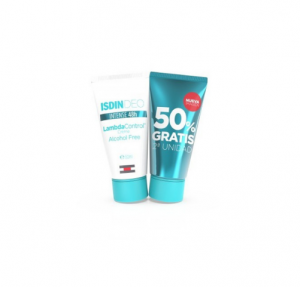 Duplo LambdaControl Desodorante Crema 48h Sin Alcohol + 2ª Und 50% Gratis, 50 ml + 50 ml.- Isdin