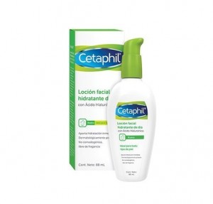 Loción Facial Hidratante de Día con Ácido Hialurónico, 88 ml. - Cetaphil