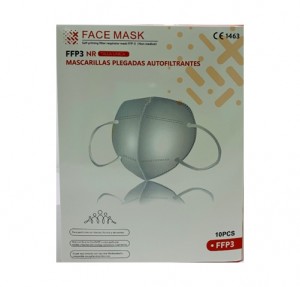 Mascarilla Plegada Autofiltrante FFP3 NR (CE 1463) Talla Única, 10 Unidades. - Face Mask
