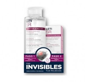 Pack LetiSR Probioclean H2O Agura Micelar, 500 ml + LetiSR Serum Anit-Rojeces, 30 ml. - LETIPharma