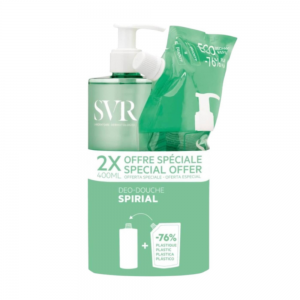 Pack Spirial Gel Desodorante Deo-Douche + Recarga, 400 ml + 400 ml. - SVR