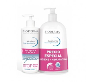 Pack Atoderm Intensive Baume, 400 ml. + Atoderm Intensive Gel Moussant, 1 Litro. - Bioderma 