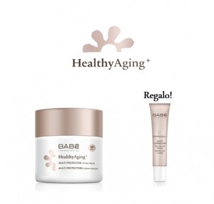 Pack Healthy Aging+ Crema Lifting Multi Protectora SPF30, 50 ml + Multi Corrector Tensor de Ojos y Labios, 15 ml. - BABE 