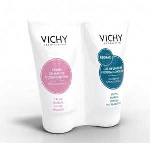 Pack Higiene e Hidratación Manos, Crema de Manos Ultranutritiva, 50 ml. + Gel Hidroalcohólico, 50 ml. Regalo!. - Vichy