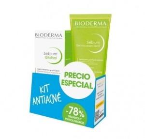 Pack Antiacné Sébium Global, 30 ml. + Sébium Gel Moussant Actif, 200 ml. - Bioderma