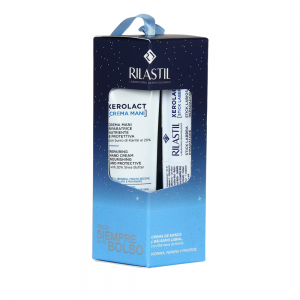 PACK Siempre en el Bolso, Xerolact Crema de Manos, 30 ml + Xerolact Stick Labios, 4.8 g. - Rilastil