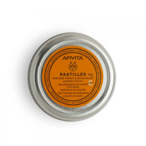Pastillas para el Dolor de Garganta con Propóleo y Regaliz, 45 g. - Apivita