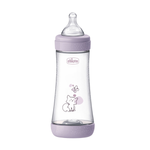 Biberón Perfect 5 silicona Lila 4M+, 300 ml. - Chicco 