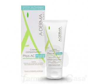 Phys-Ac Hydra Crema Hidratante Compensadora, 40 ml. - A-Derma