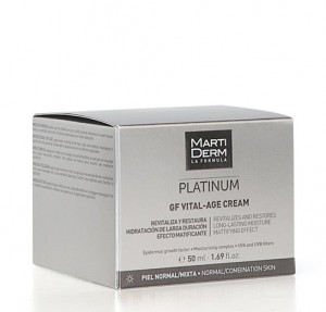 Platinum GF Vital-Age Crema Pieles Normales Y Mixtas, 50 ml. - Martiderm