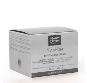 Platinum Vital-Age Crema Pieles Secas Y Muy Secas, 50 ml. - Martiderm