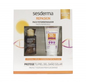 Promo Repaskin Mender Liposomal Serum, 30 ml. + Repaskin Fotoprotector SPF 50 Tacto Seda, 50 ml. - Sesderma 