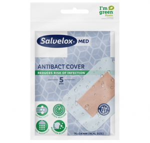Salvelox Med Antibact Cover Apósito 76 x 54 mm, 5 ud. - Orkla