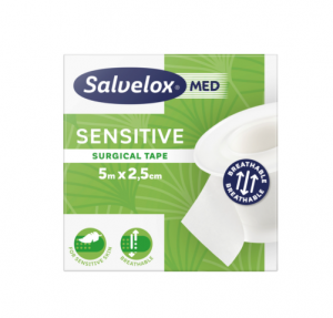 Salvelox Sensitive Esparadrapo, 5m x 2,5cm.- Orkla