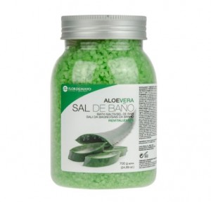 Sal de Baño Aloe Vera, 700 g.- Flor de Mayo