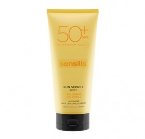 Sun Secret Gel Crema Solar Corporal SPF50, 200 ml. - Sensilis