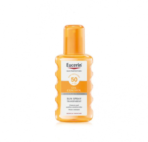 Sun Body Oil Control Dry Touch Spray Transparente SPF50+, 200 ml.- Eucerin