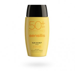 Sun Secret Ultra Fluido Facial Protector y Antiedad SPF50+, 40 ml. - Sensilis