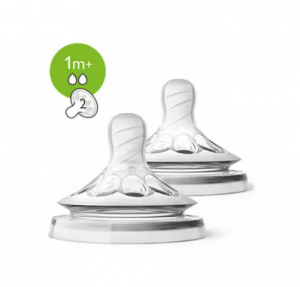 Tetina Natural 1+ Meses Flujo Lento x 2 ud. - Philips Avent