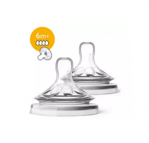 Tetina Natural 6+ Meses Flujo Rápido x 2 ud. - Philips Avent