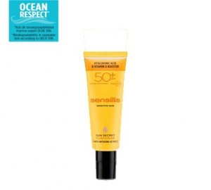 Sun Secret Tratamiento Facial Antiedad Fluido Color SPF50+, 50 ml. - Sensilis