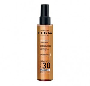UV-Bronze Cuerpo SPF30 Aceite Solar Antiedad Acelerador del Bronceado, 150 ml. - Filorga