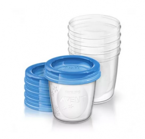 Vasos para almacenamiento de leche materna, 5 ud. - Philips Avent