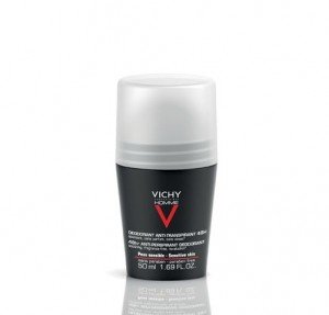 Vichy Homme Desodorante Bola Pieles Sensibles, 50 ml. - Vichy