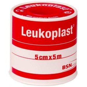 Esparadrapo - Leukoplast (1 Unidad 5 M X 5 Cm Color Blanco)