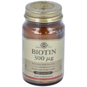 Solgar Biotina 300Mg 100 Comprimidos