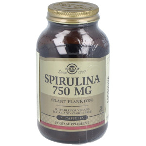 Solgar Espirulina Vegetariana 80Cáps 750Mg