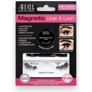 Magnetic Liner y Lash Accent Pestañas 002 + Gel Liner 3 u - Ardell