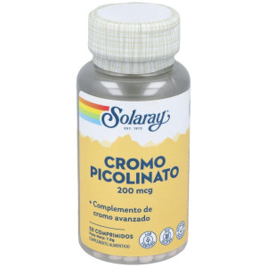 Solaray Chromium Picolinate 200 50 Tabletas