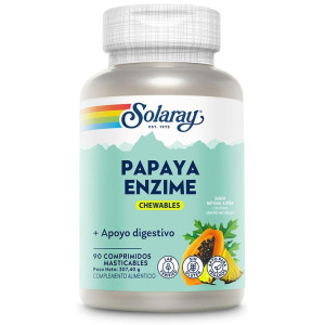 Papaya Enzymecomprimidos Masticables, Vitaminas Y Suplementos Solaray - Perfumes Club