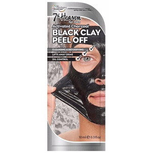 7Th Heaven Men Black Clay Peel Off Mask 10Ml