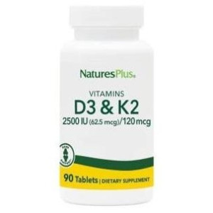 Natures Plus Vitamina D3 2500Ui Vitamina K2 120Mcg 90Comp