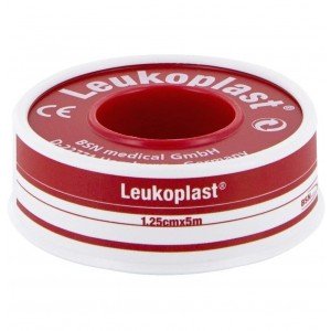 Esparadrapo - Leukoplast (1 Unidad 5 M X 1,25 Cm Color Blanco)