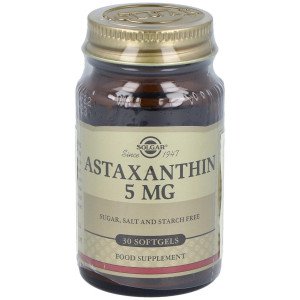 Complejo De Astaxantina 5Mg. 30Cap.Gel.Blanda