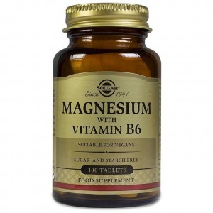 Solgar Magnesio + Vitamina B6, 100 Comprimidos