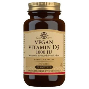 Vitamina D3 Vegana 1000Ui Cápsulas Blandas 60 U