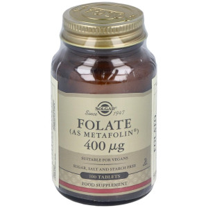 Solgar Folato Como Metafolin 400Mcg 100Comp