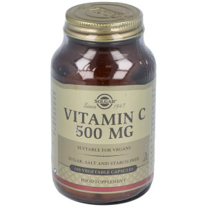 Vitamina C 500 Mg Cápsulas Vegetales 100 U
