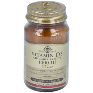 Vitamina D3 1000 Iu 25 Μg Comprimidos Masticables 100 U