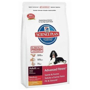 Hills Science Plan Advanced Fitness Mediano Adulto Dog Food (Pollo) 2,5Kg