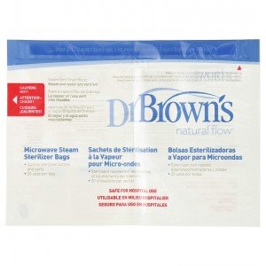 Bolsa Esterilizacion A Vapor Microondas - Dr Brown´S Natural Flow (5 U)