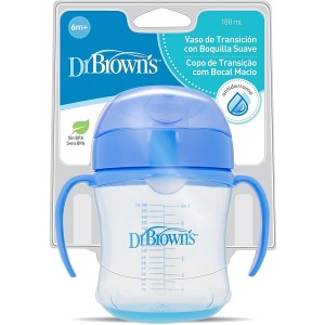 Vaso Transicion Boquilla Suave - Dr Brown´S (+ 6 M 180 Ml)