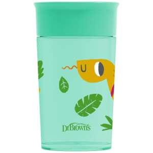 Drbrown'S Vaso De Transicion Sin Boquilla Verde Asas 300Ml