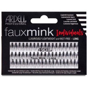 Faux Mink Pestañas Individuales Negras Long 1 U
