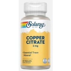 Solaray Cobre Citrato 2Mg 60Caps