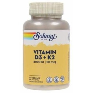 Solaray Vitamina D3 +K2 4000Ui 120Caps